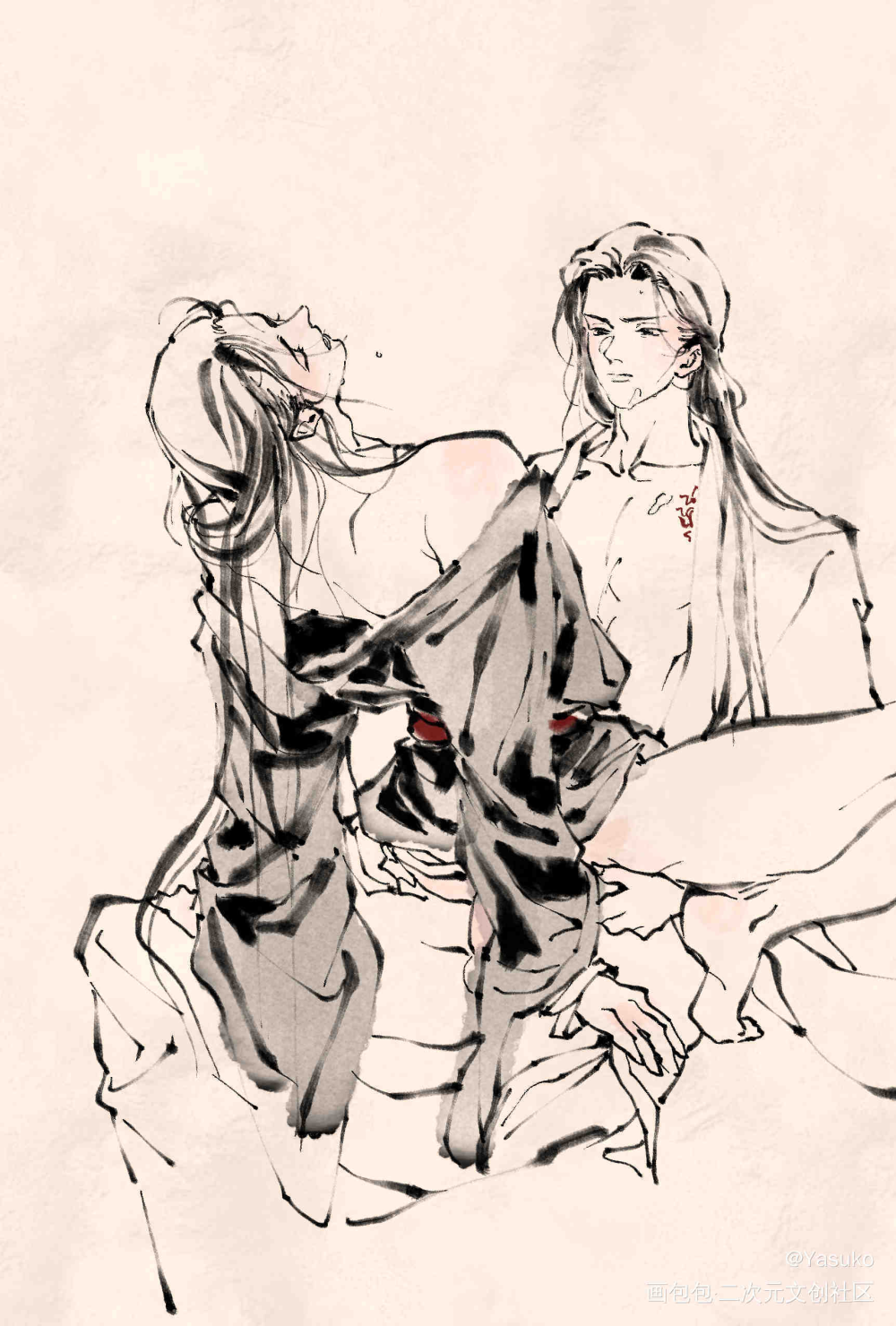 忘羡车_魔道祖师绘画作品