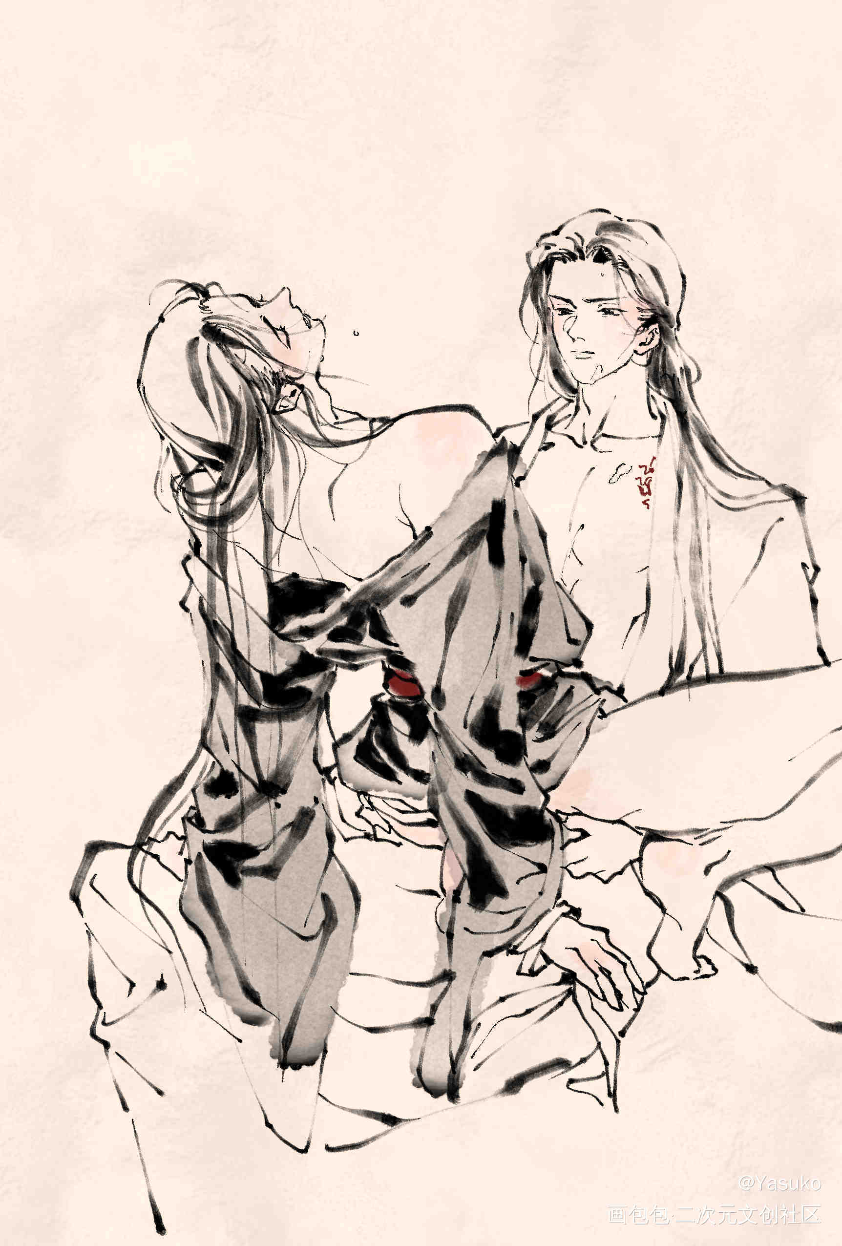 忘羡车_魔道祖师绘画作品