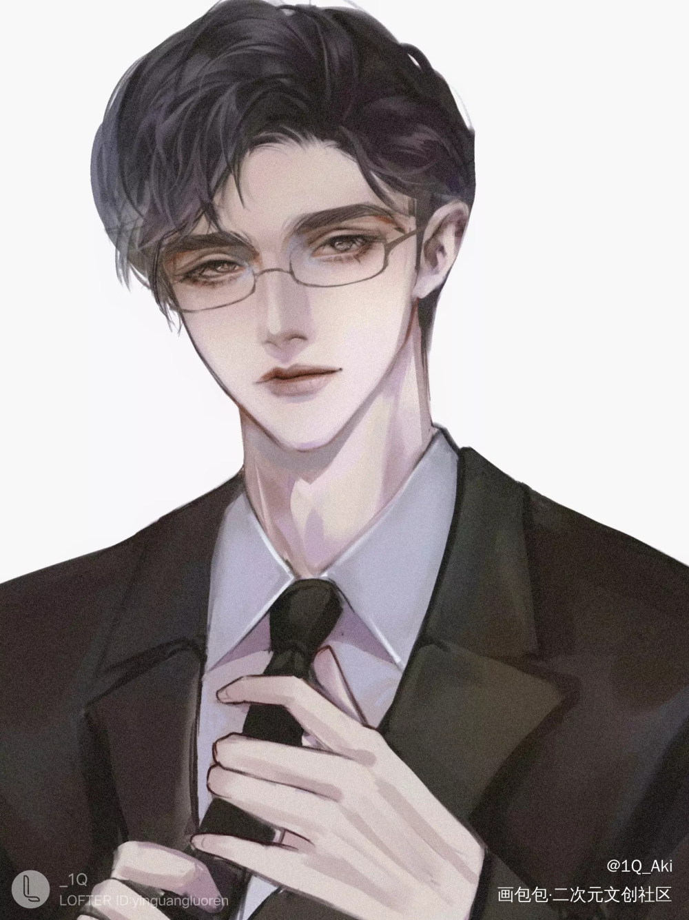 顾总和小狼狗_针锋对决188男团原顾顾青裴原炀板绘涂绘画作品