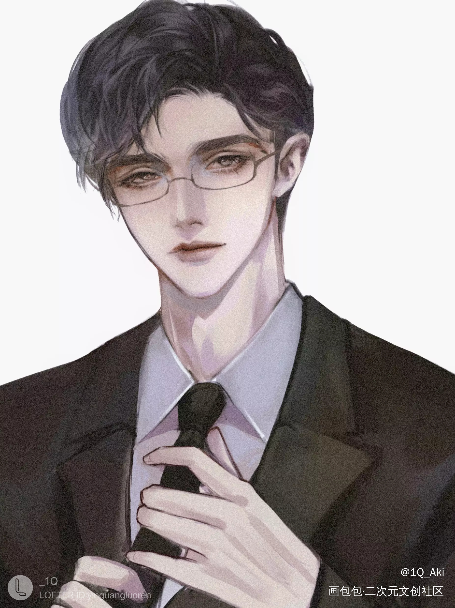 顾总和小狼狗_针锋对决188男团原顾顾青裴原炀板绘涂绘画作品