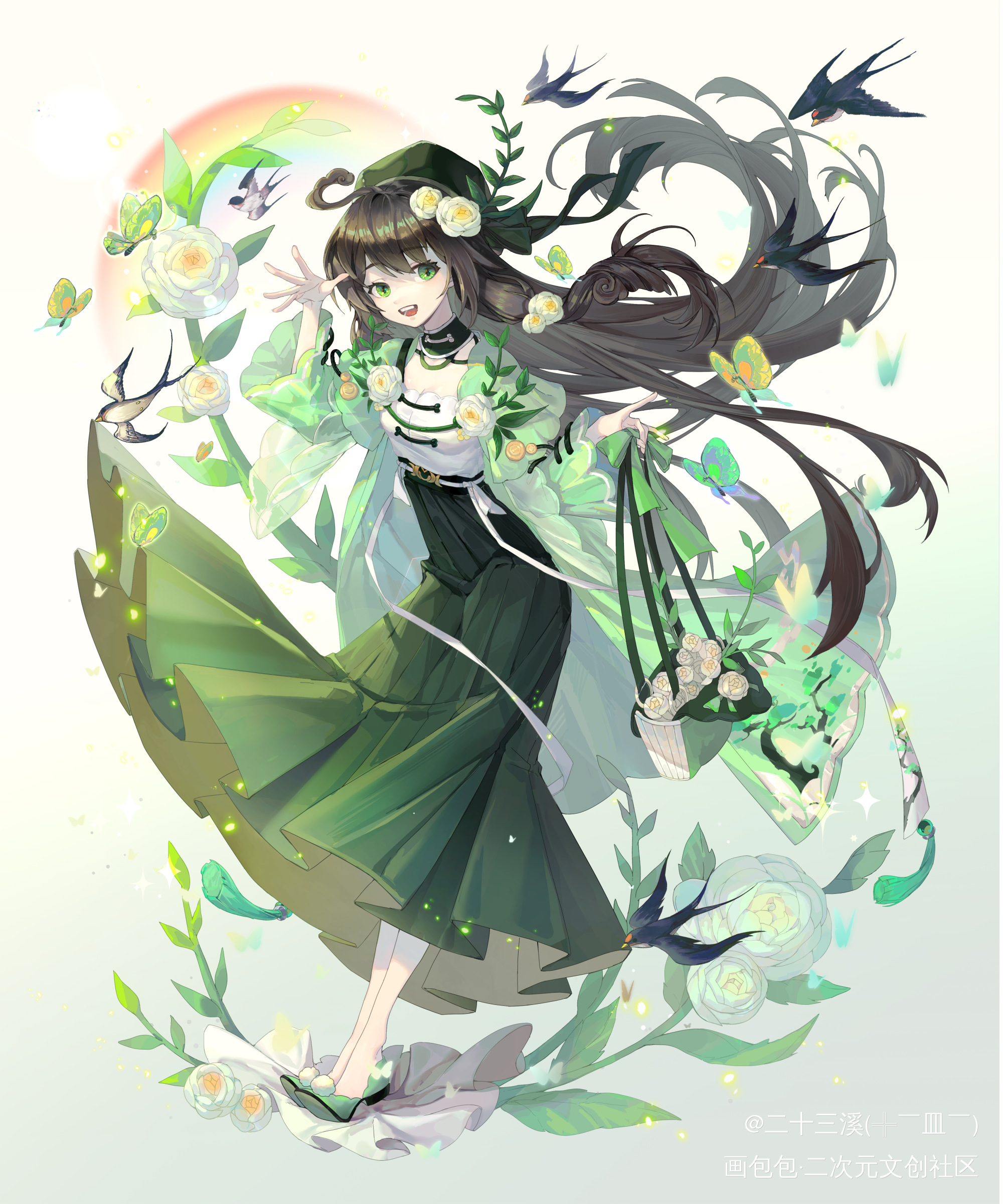 我与春日有约，可否邀君共赴？_板绘涂立绘平涂日系我要上首推绘画作品
