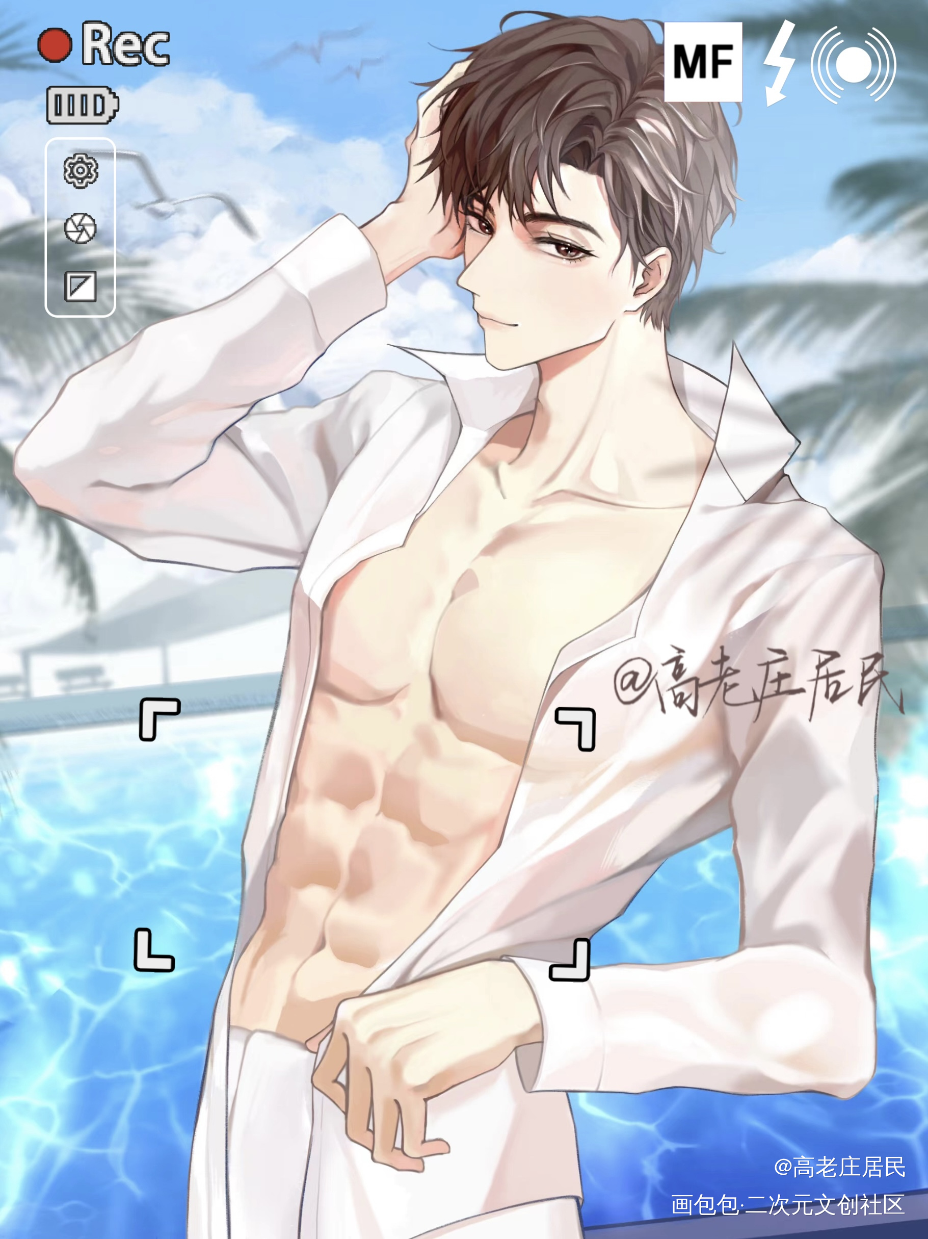 黎总的海边湿身诱^惑_谁把谁当真188男团妹叔黎朔绘画作品