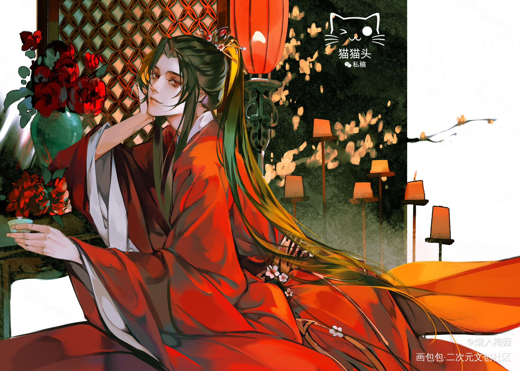 古风锦辛_谁把谁当真188男团妹叔赵锦辛绘画作品