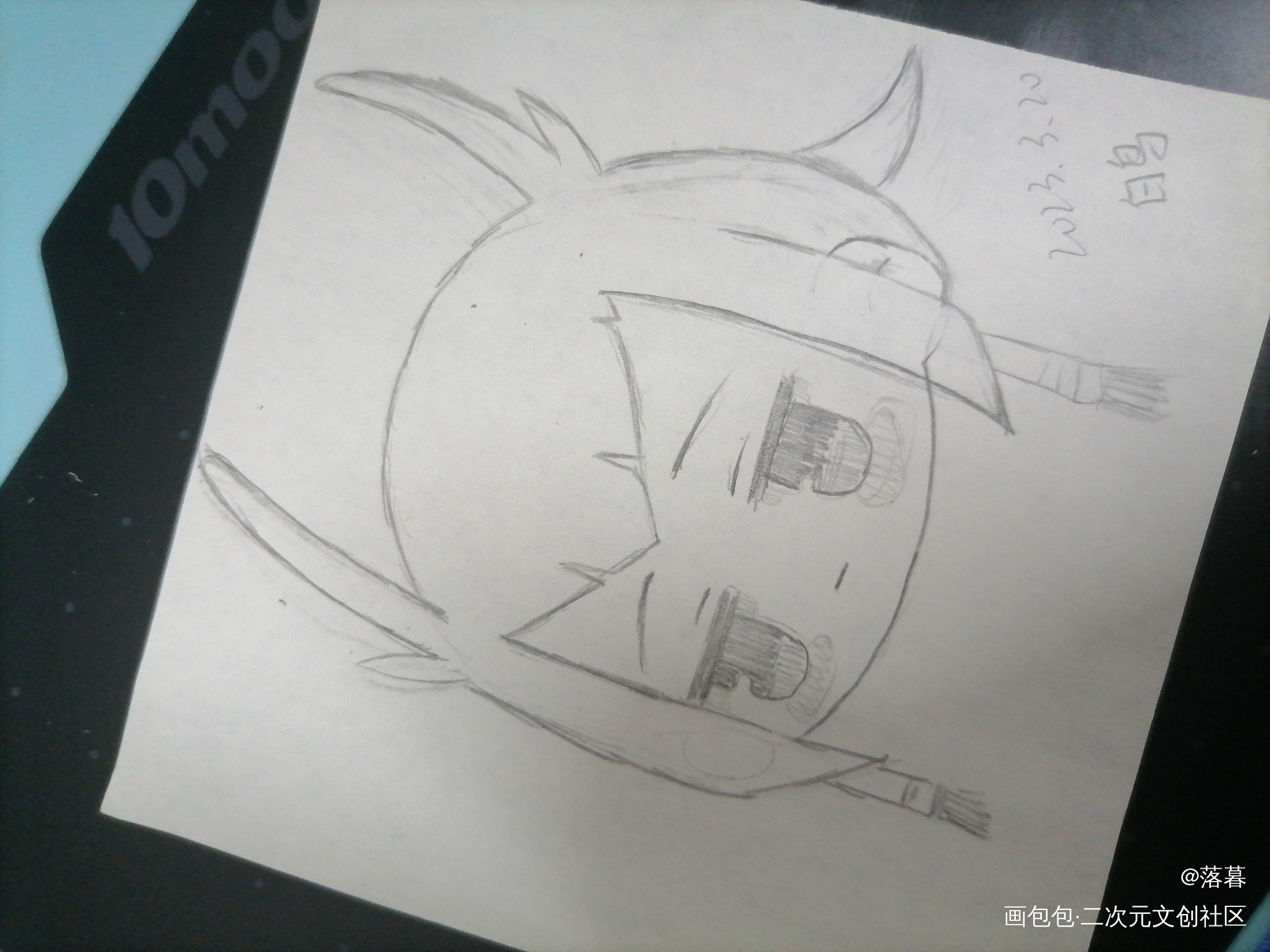 _光遇白鸟铅笔摸鱼页绘画作品
