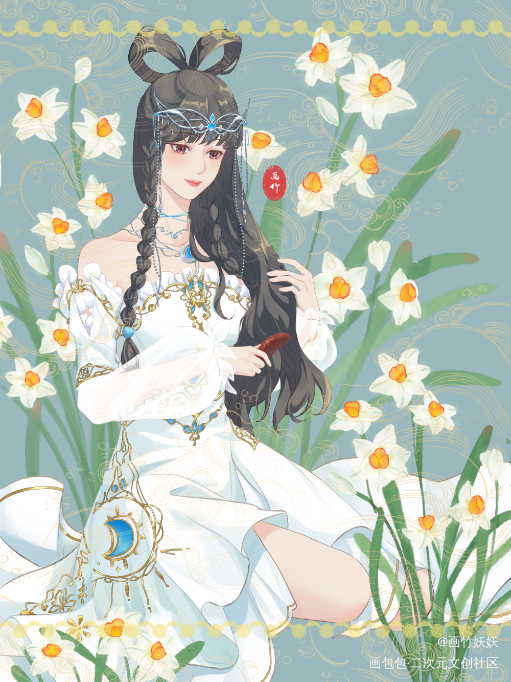 王默 花神_插画王默精灵梦叶罗丽绘画绘画作品