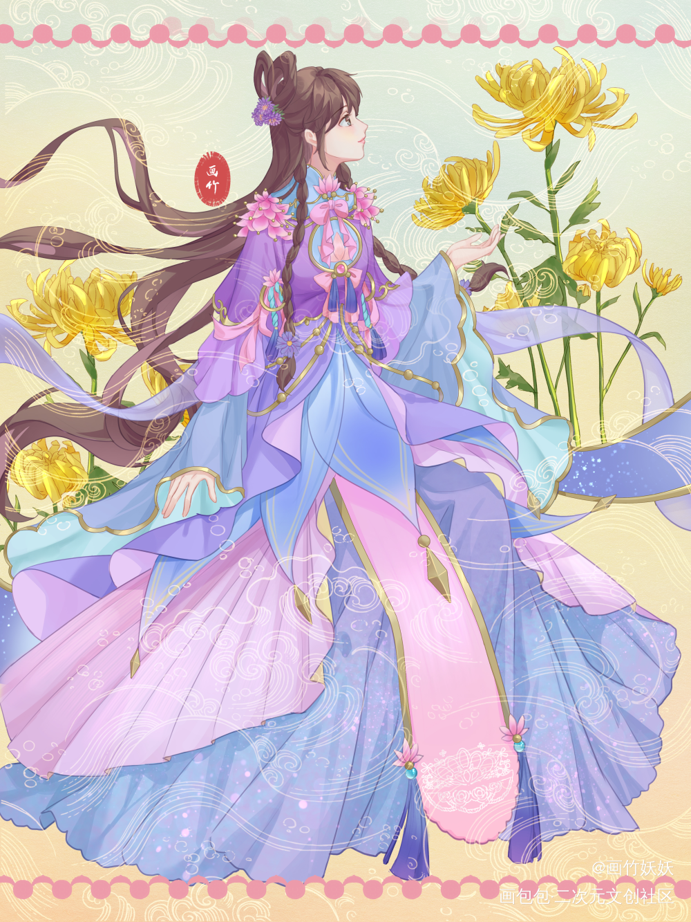 王默  花神_插画王默精灵梦叶罗丽绘画绘画作品