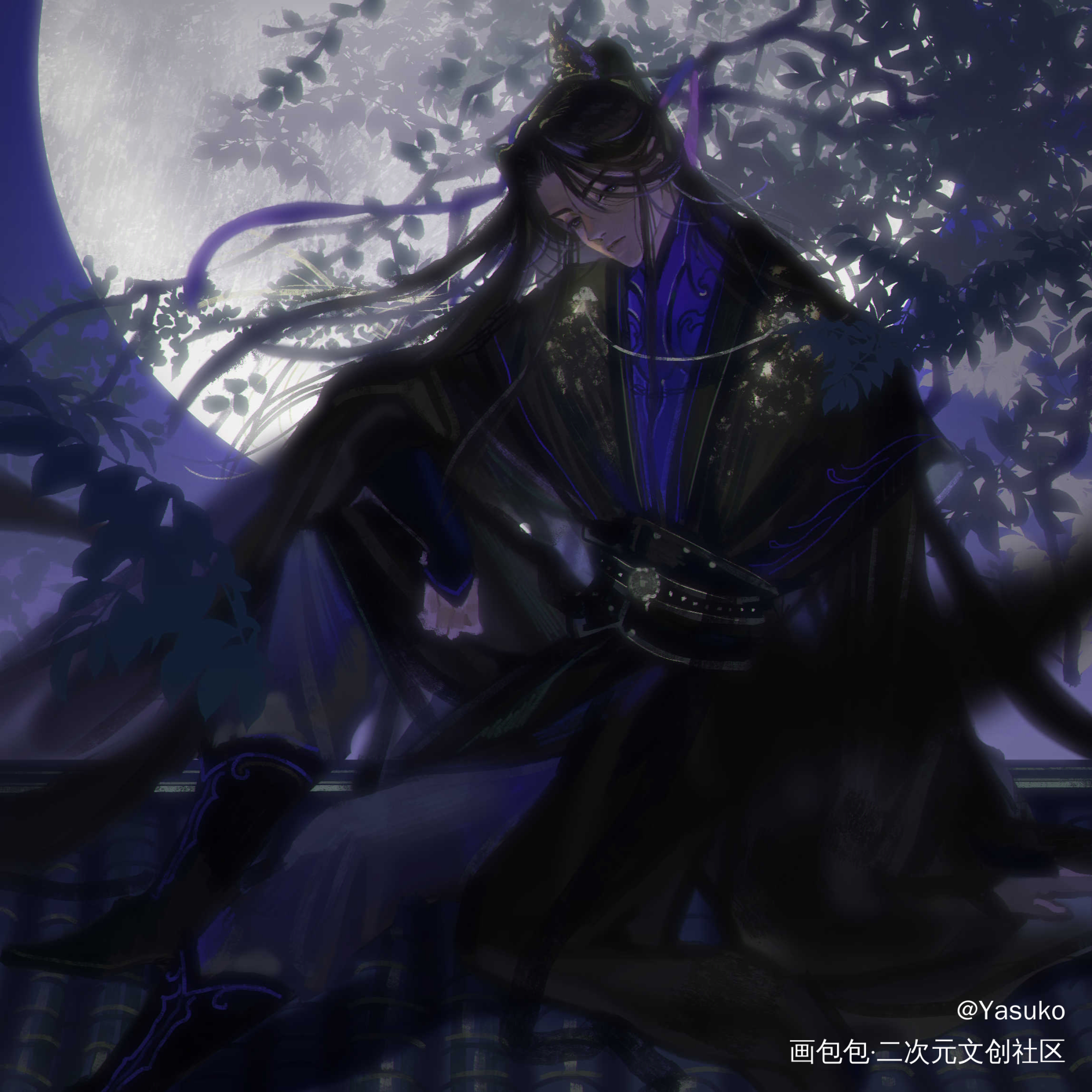 薛闲_铜钱龛世绘画作品