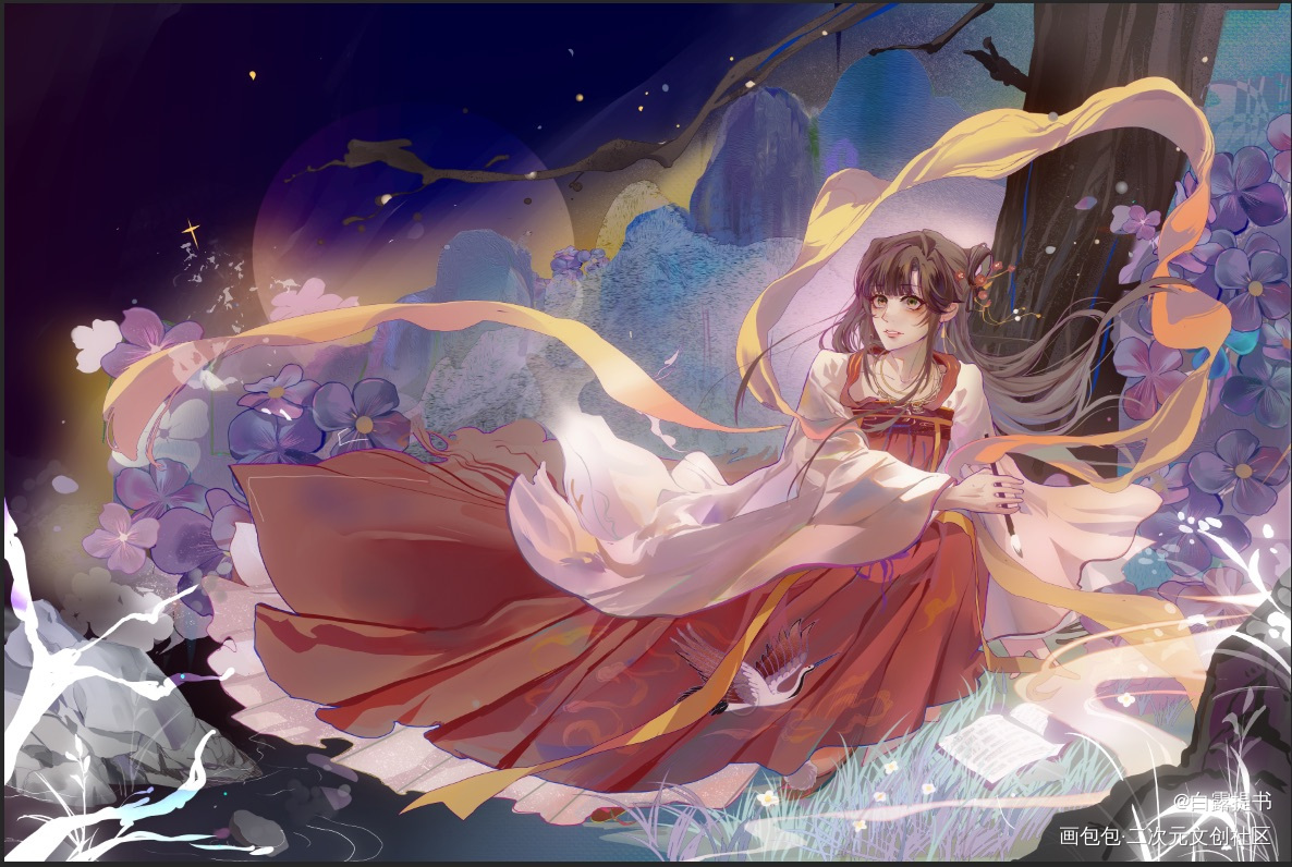 曲绘_板绘涂插画墨香铜臭绘画作品