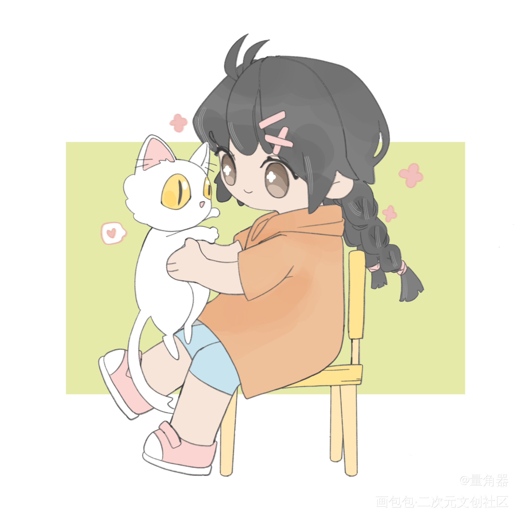 “以后请多多关照。”_Q版铃芽之旅procreate绘画作品