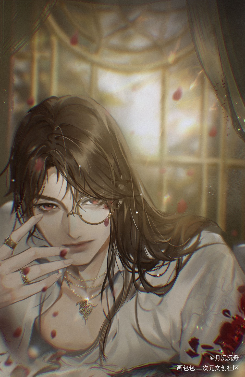 光与夜之恋_光与夜之恋陆沉板绘涂摸鱼页光与夜之恋陆沉绘画作品