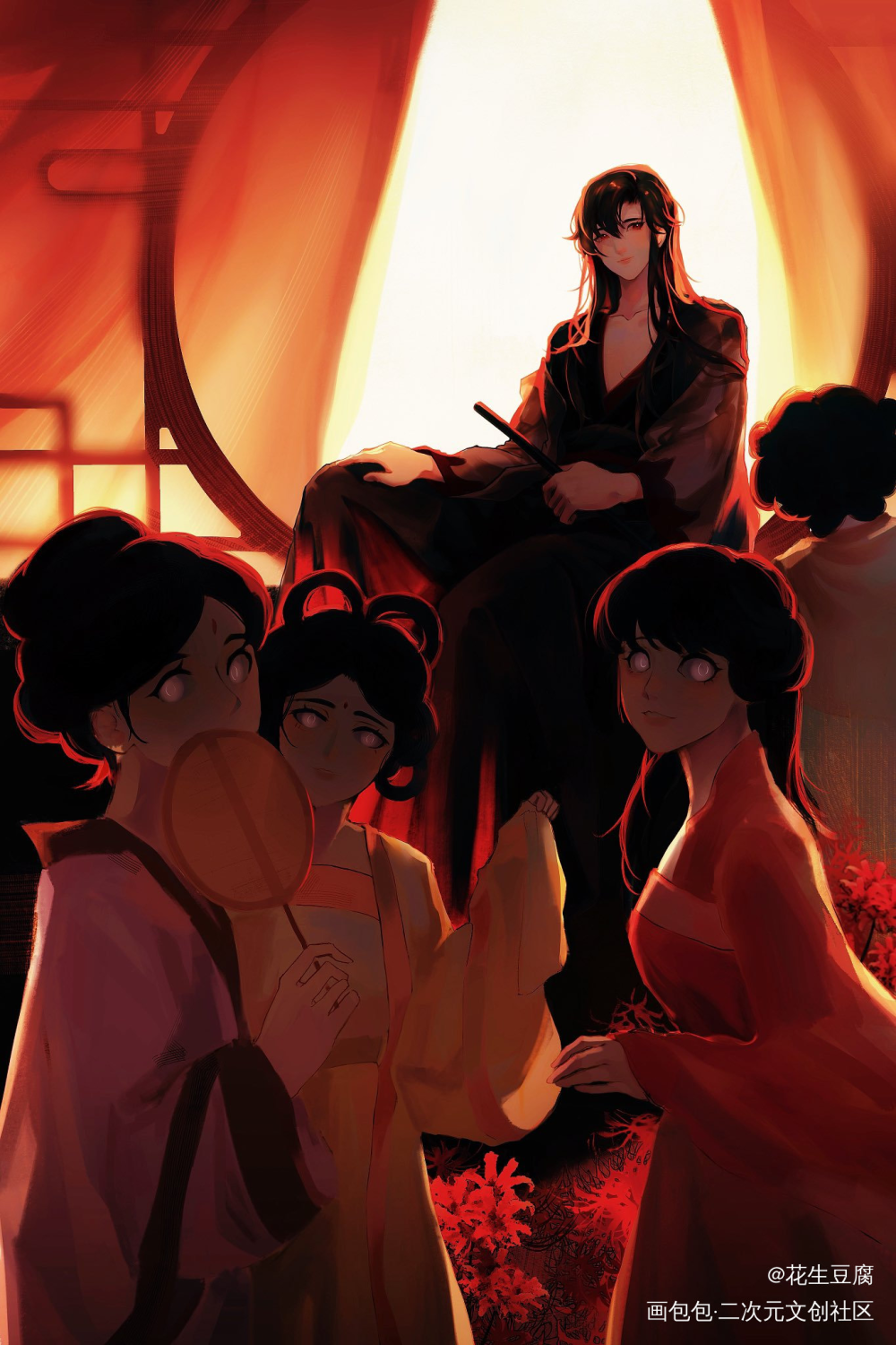 魏无羡_魔道祖师忘羡蓝忘机魏无羡板绘涂插画墨香铜臭绘画作品