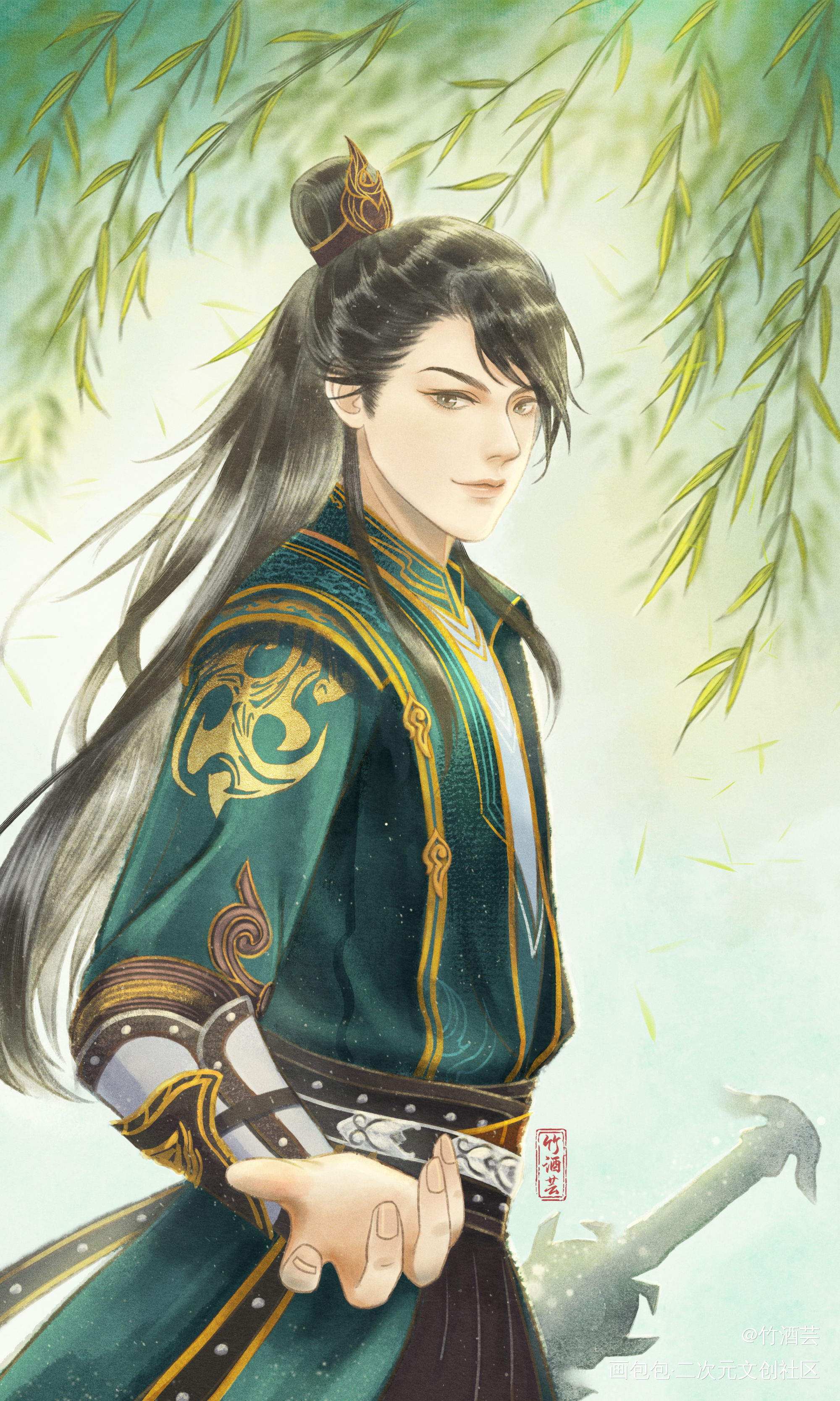 曜金宫赘婿_天宝伏妖录李景珑绘画作品