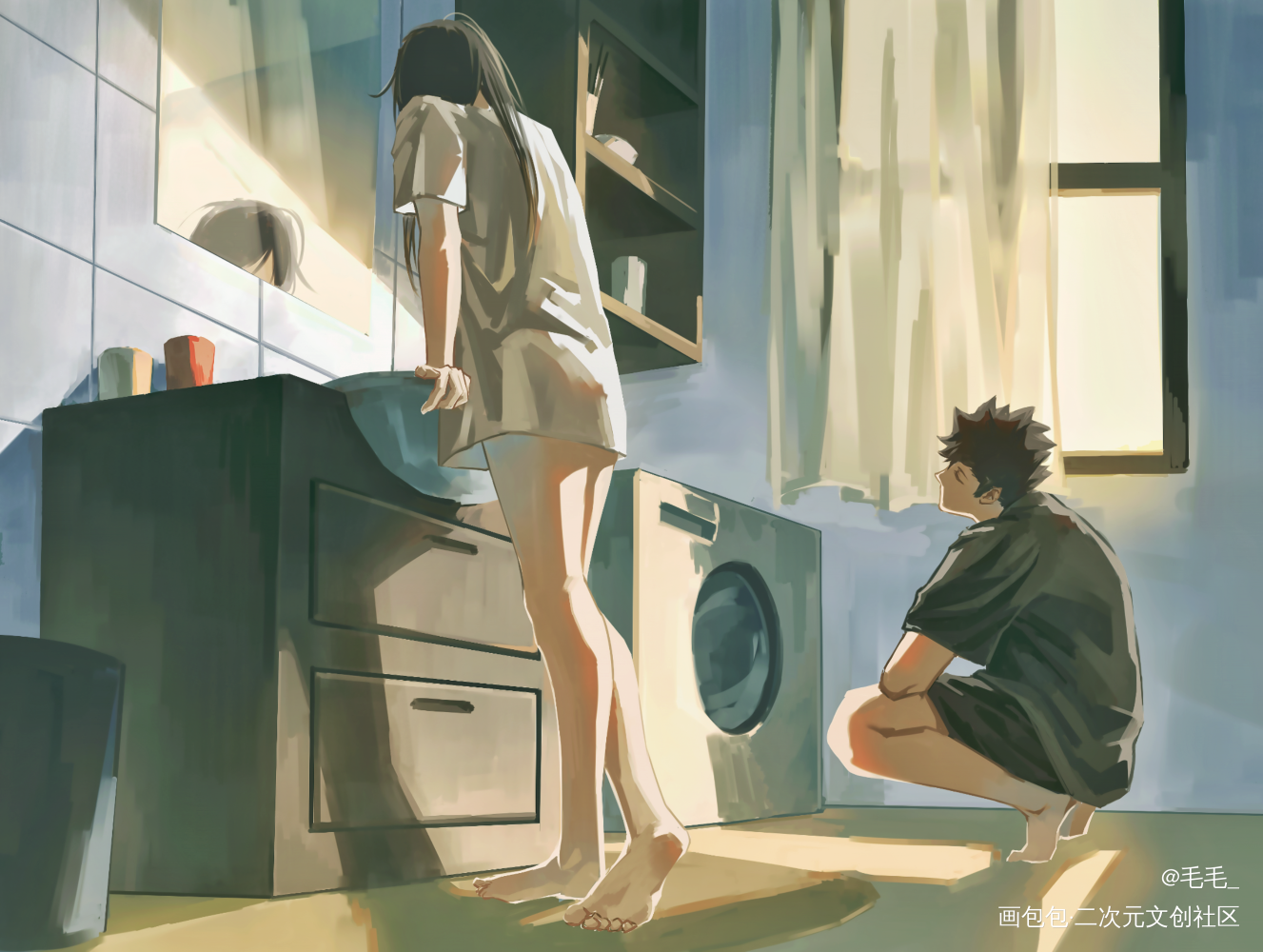 黑研②_排球少年同人黑研绘画作品
