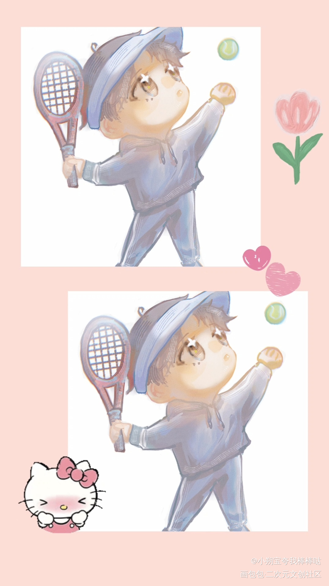 圆乎乎的黎宝_谁把谁当真188男团黎朔绘画作品