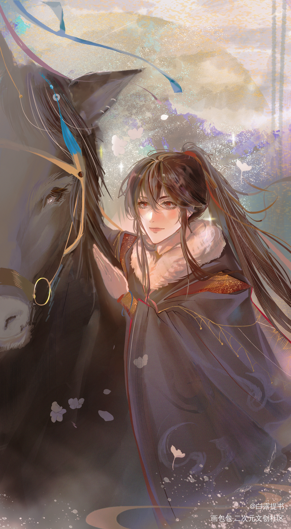 魏无羡魔道祖师_魔道祖师忘羡魏无羡板绘涂立绘我要上首推插画墨香铜臭绘画作品