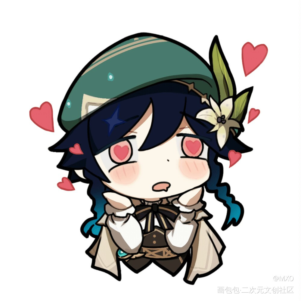 温蒂_原神温蒂绘画作品