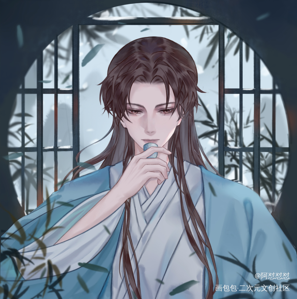 吾与城北徐公，孰美_摸鱼页绘画作品