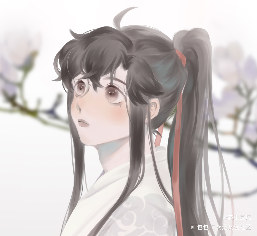 魏无羡_魔道祖师忘羡蓝忘机魏无羡板绘涂插画墨香铜臭绘画作品