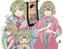 这边也发发自设摸鱼~_绘画作品