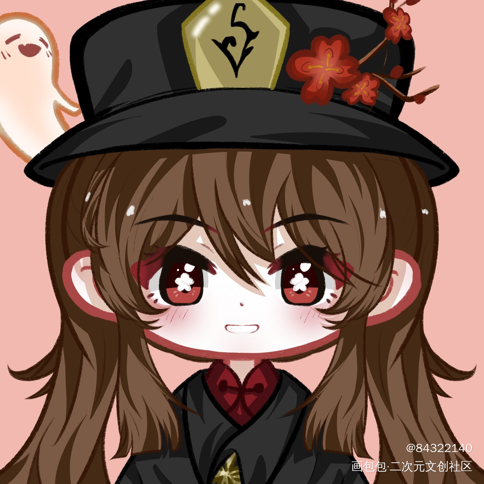 胡堂主_原神胡桃绘画作品