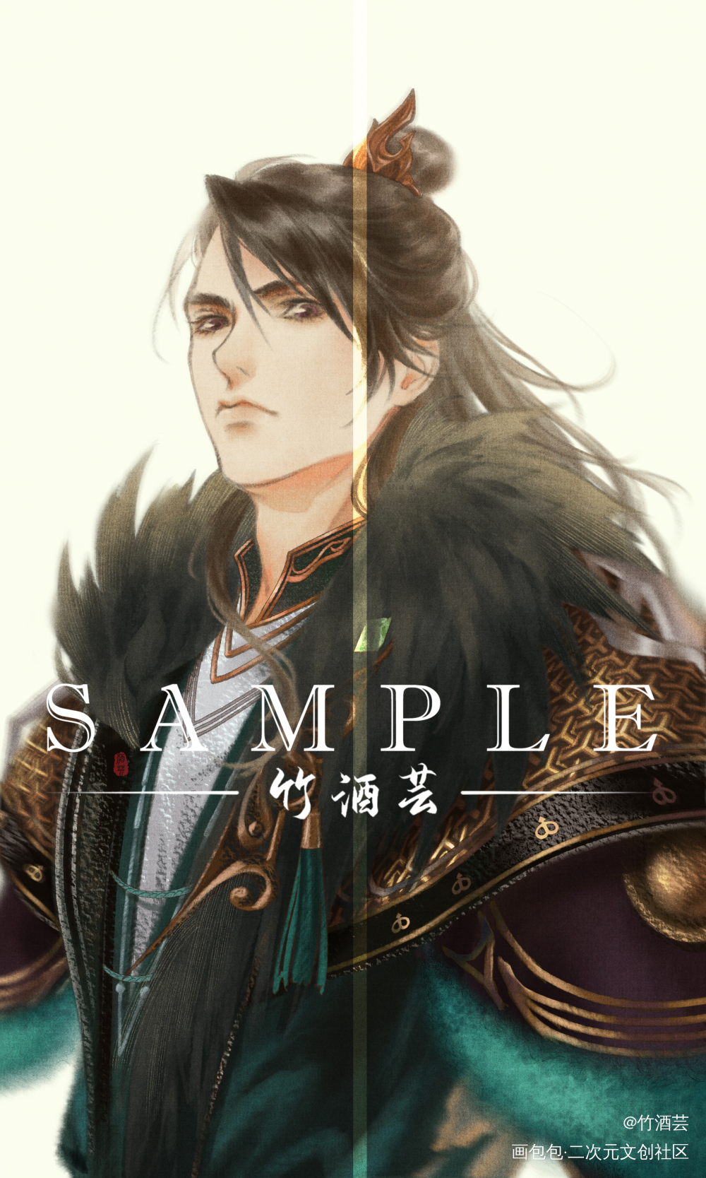大狼和景珑_天宝伏妖录李景珑莫日根绘画作品