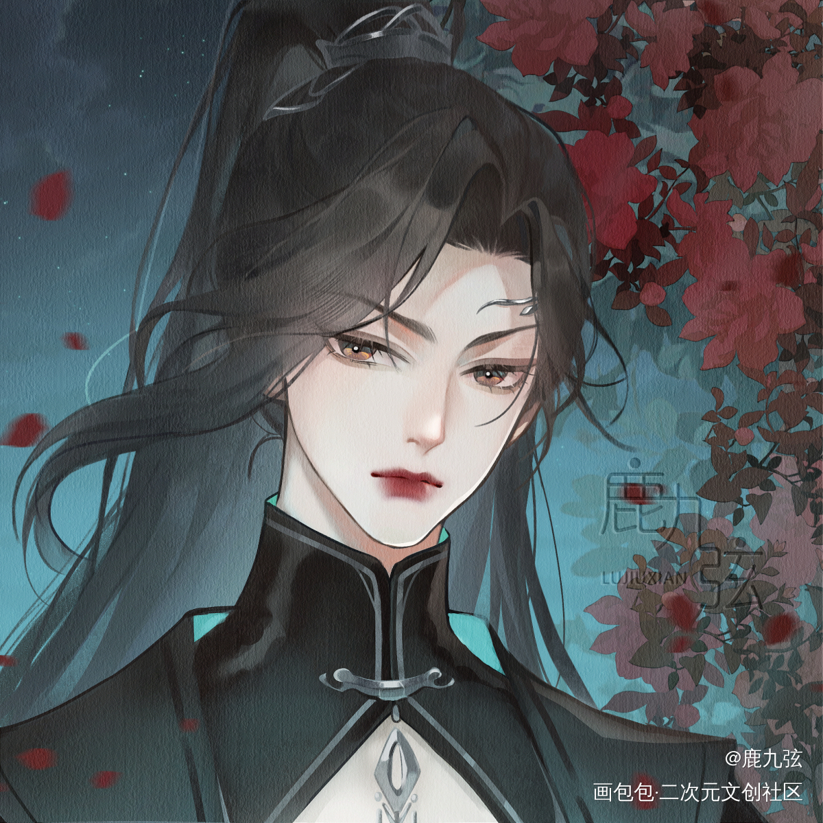 摸鱼贺玄女相_天官赐福贺玄摸鱼绘画作品