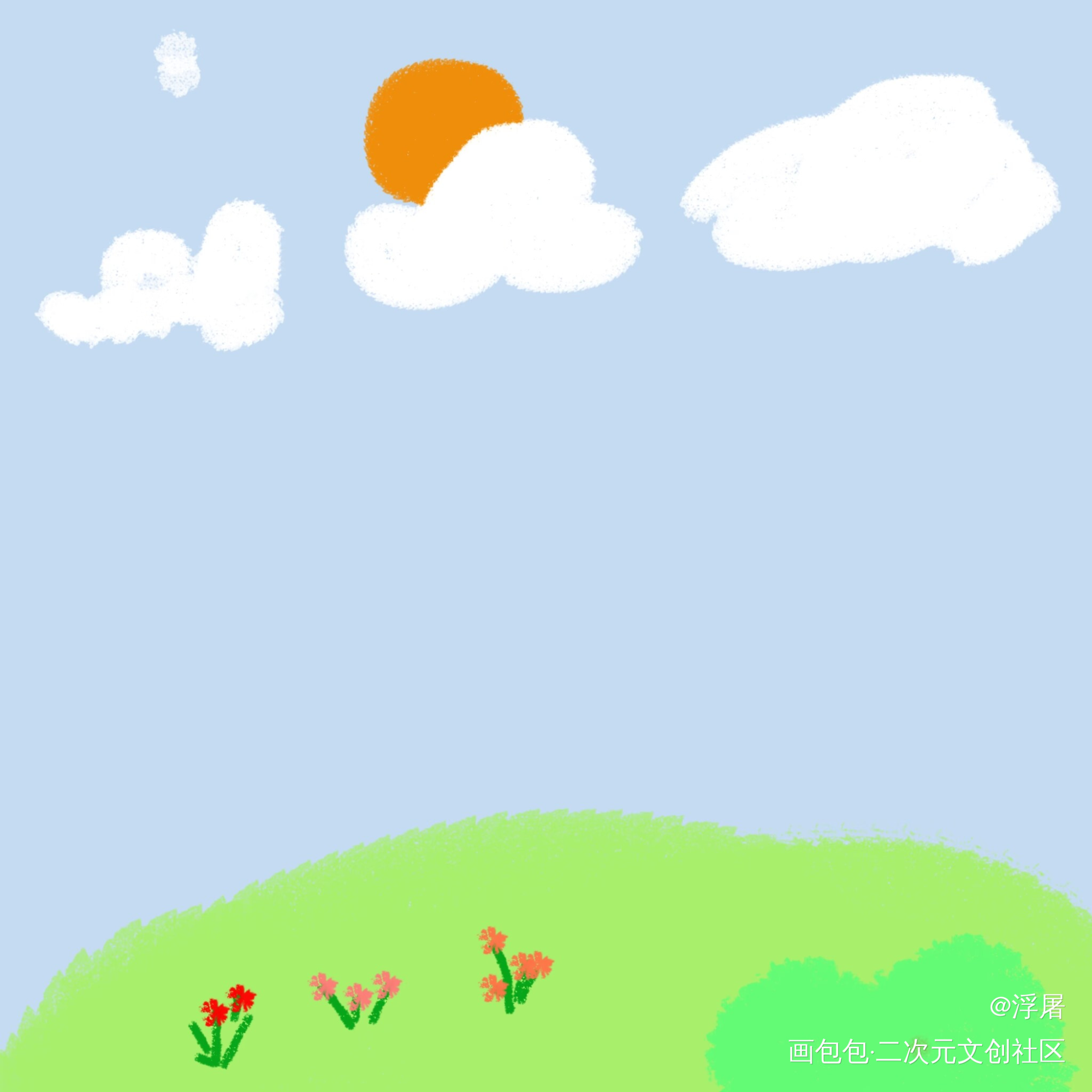 _摸鱼页绘画作品
