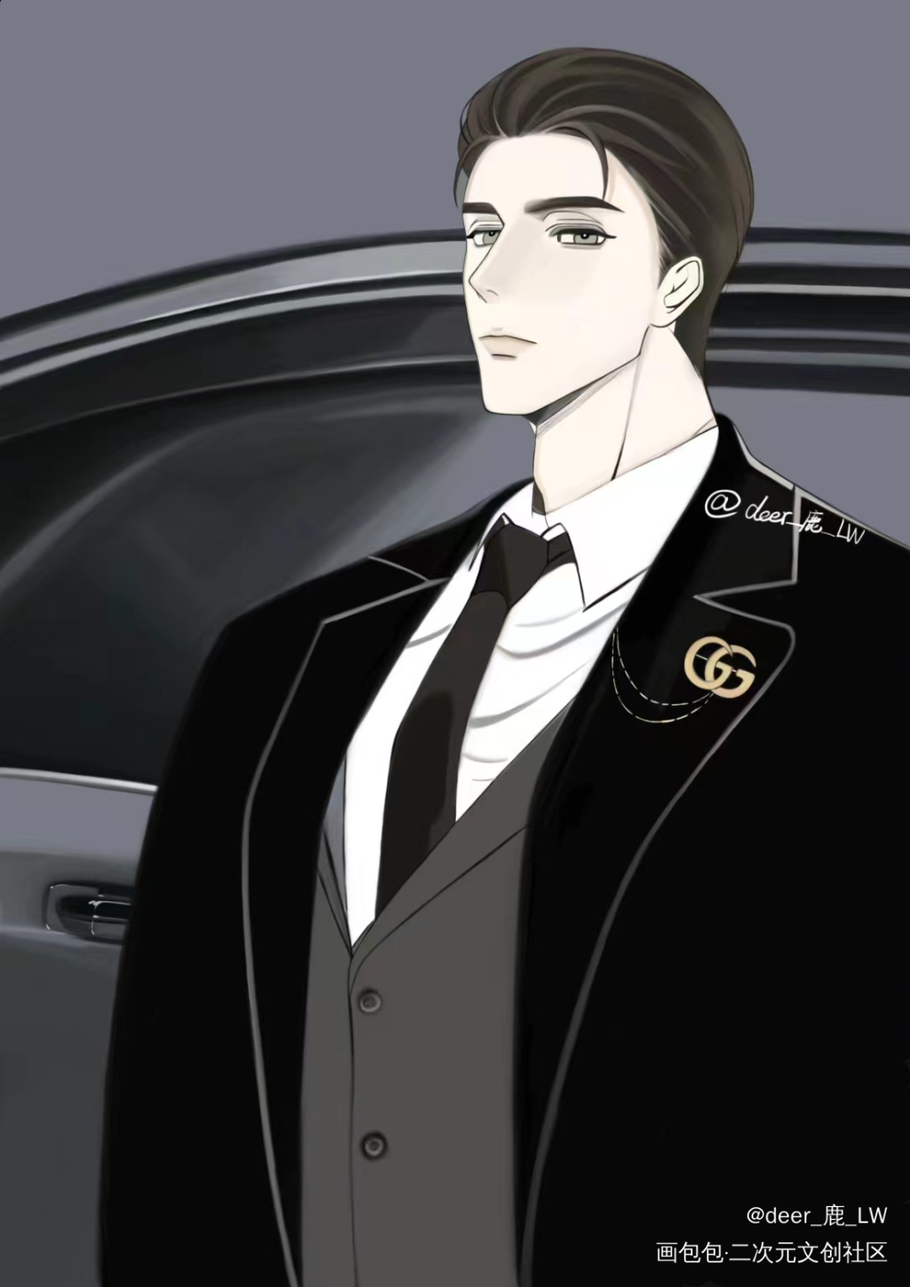 _188男团邵群板绘涂摸鱼页绘画作品