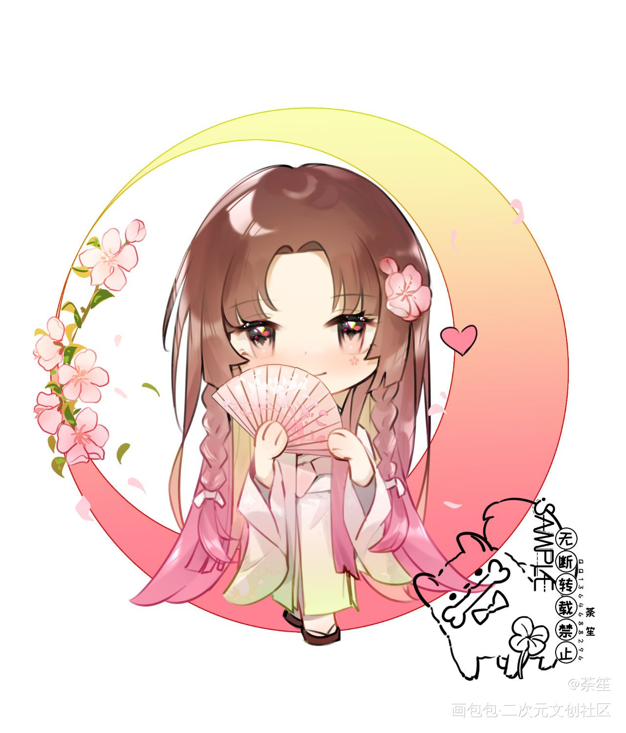 _Q版摸鱼绘画原创绘画作品