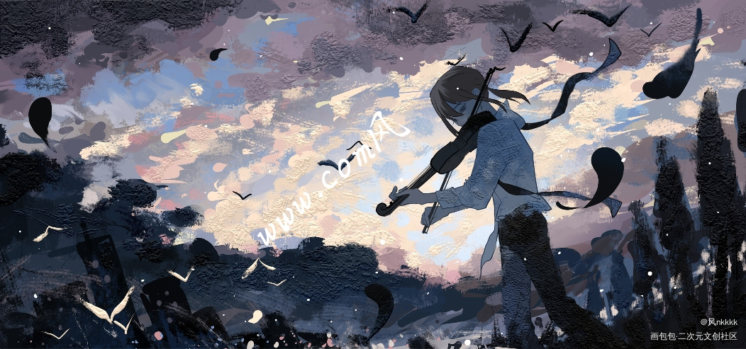 柳_我在惊悚游戏里封神白柳绘画作品