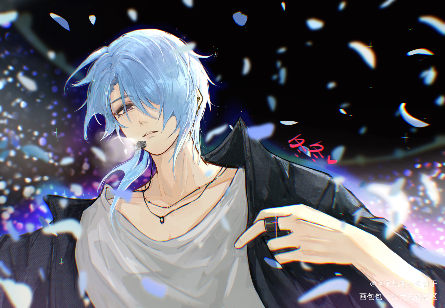 神里绫人「Euphoria」_原神板绘涂我要上首推插画同人神里绫人绘画作品
