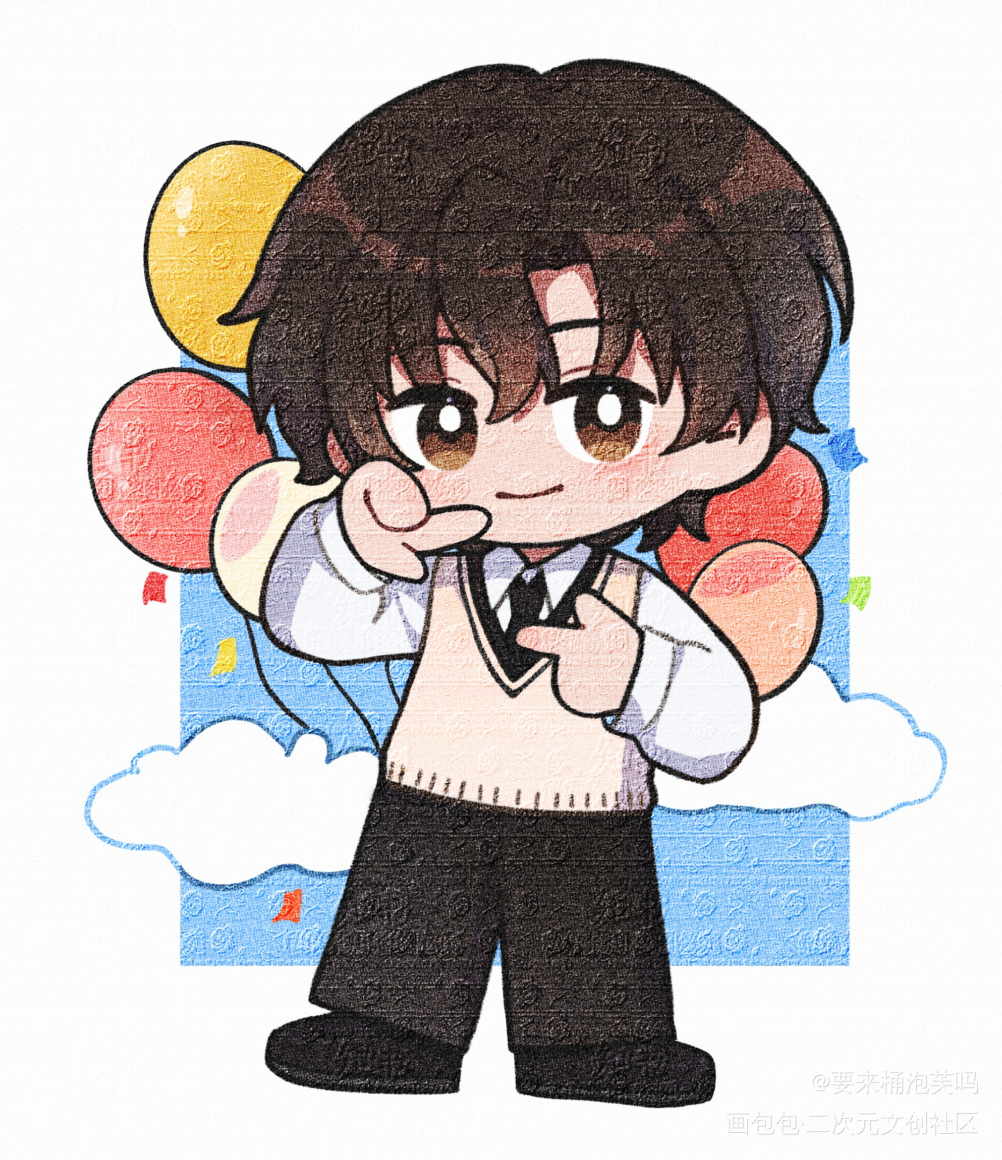 Finder_附加遗产188男团洛温洛羿绘画作品
