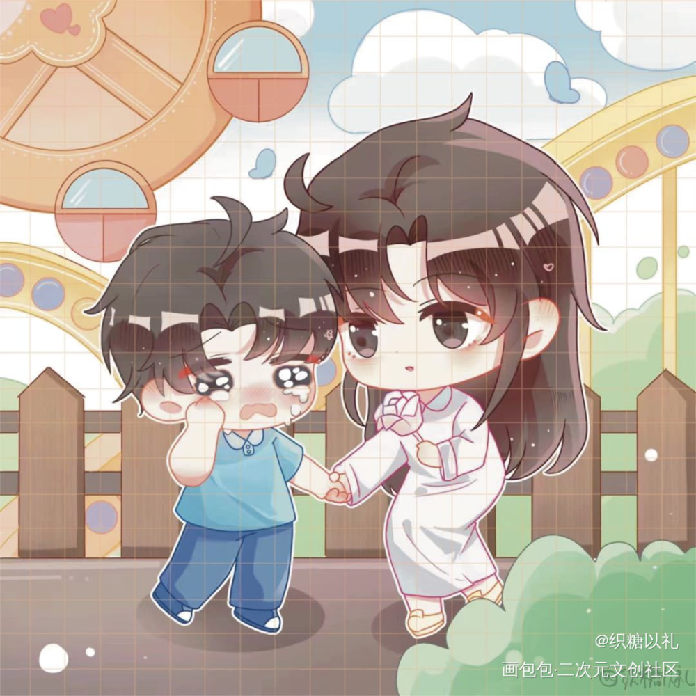 我只喜欢你的人设_我只喜欢你的人设夏习清周自珩周自珩夏习清Q版绘画作品