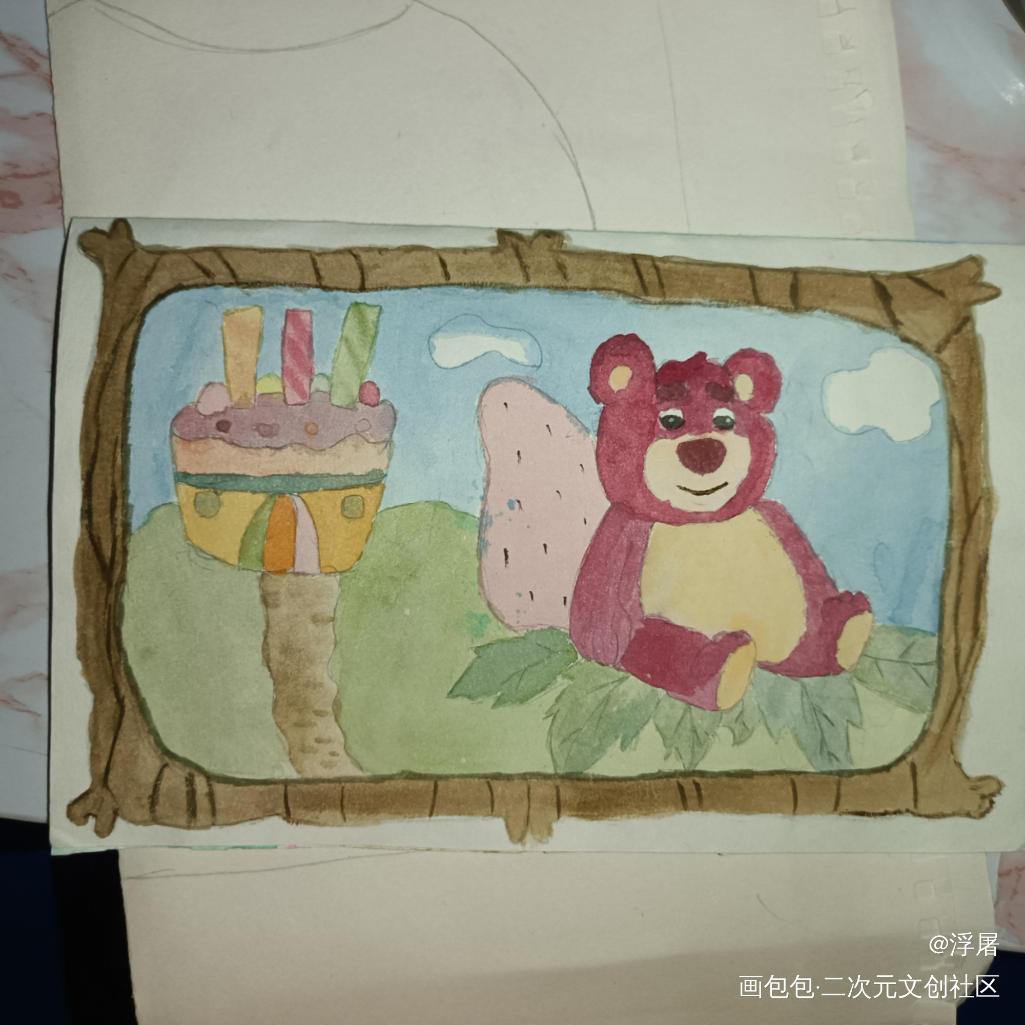 _摸鱼页绘画作品