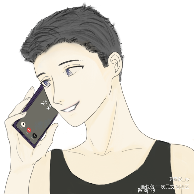 双人头像_188男团竞放李简俞白板绘涂模板绘画作品