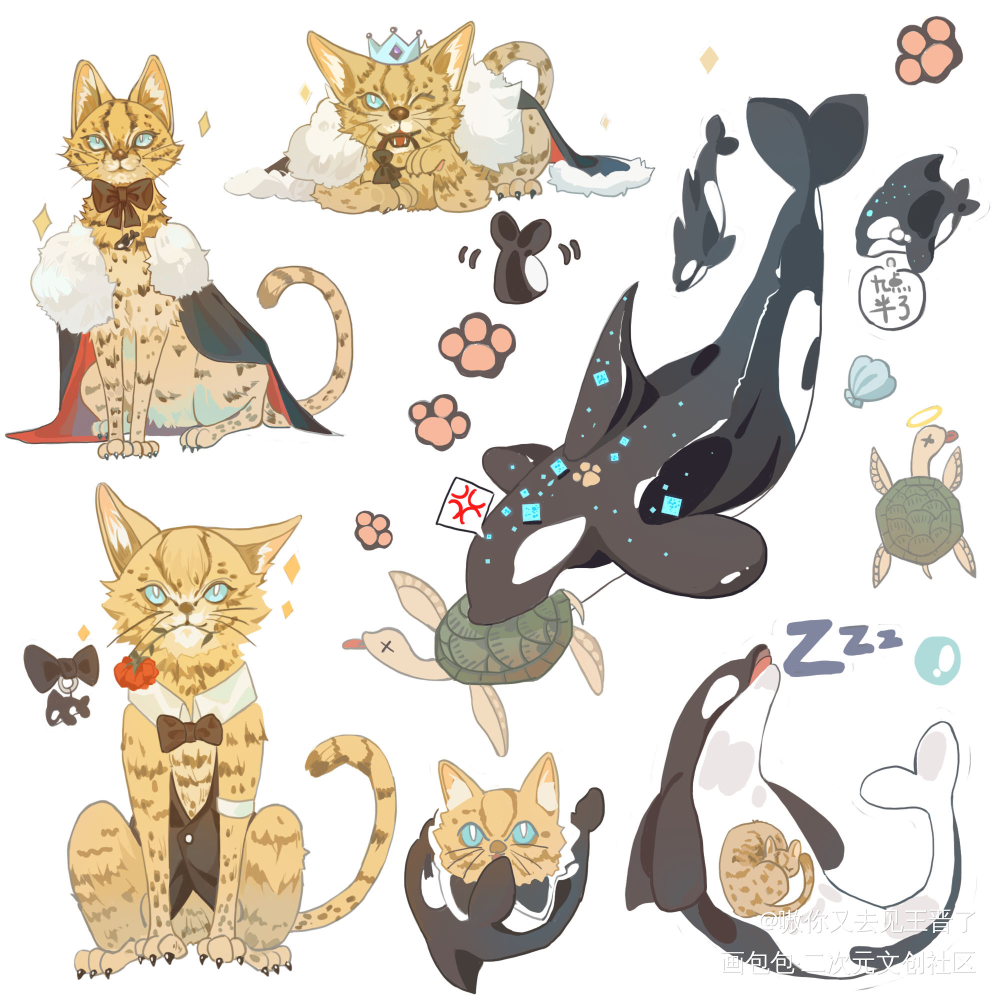 猫猫简和李玉🐟_你却爱着一个傻逼188男团李简绘画作品