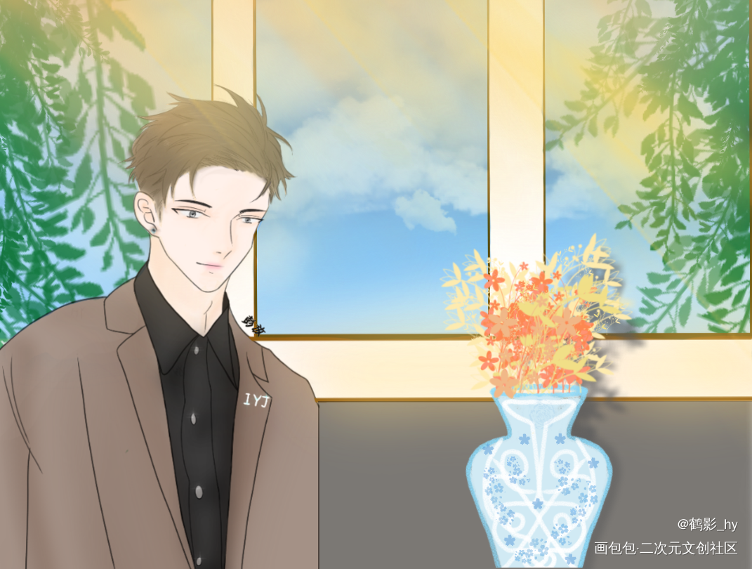 竞放双人照_188男团竞放板绘涂绘画作品