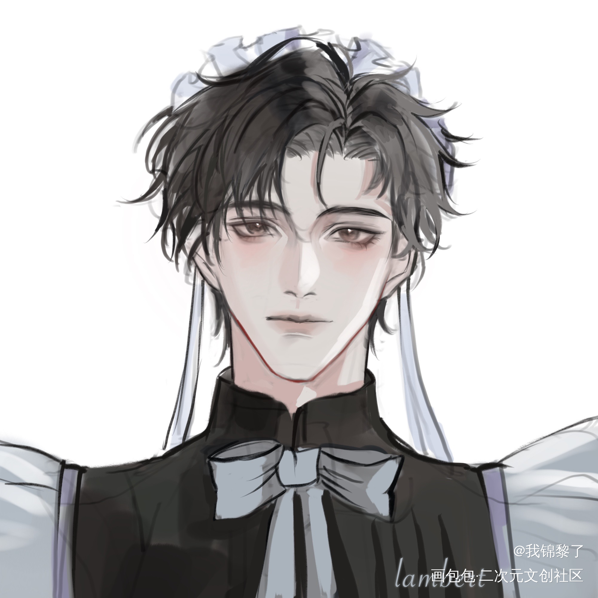 女仆黎朔_谁把谁当真188男团妹叔黎朔绘画作品