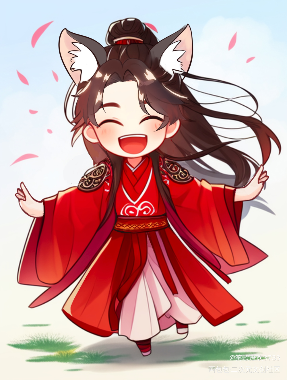 《娶》_二哈和他的白猫师尊燃晚墨燃板绘涂绘画作品