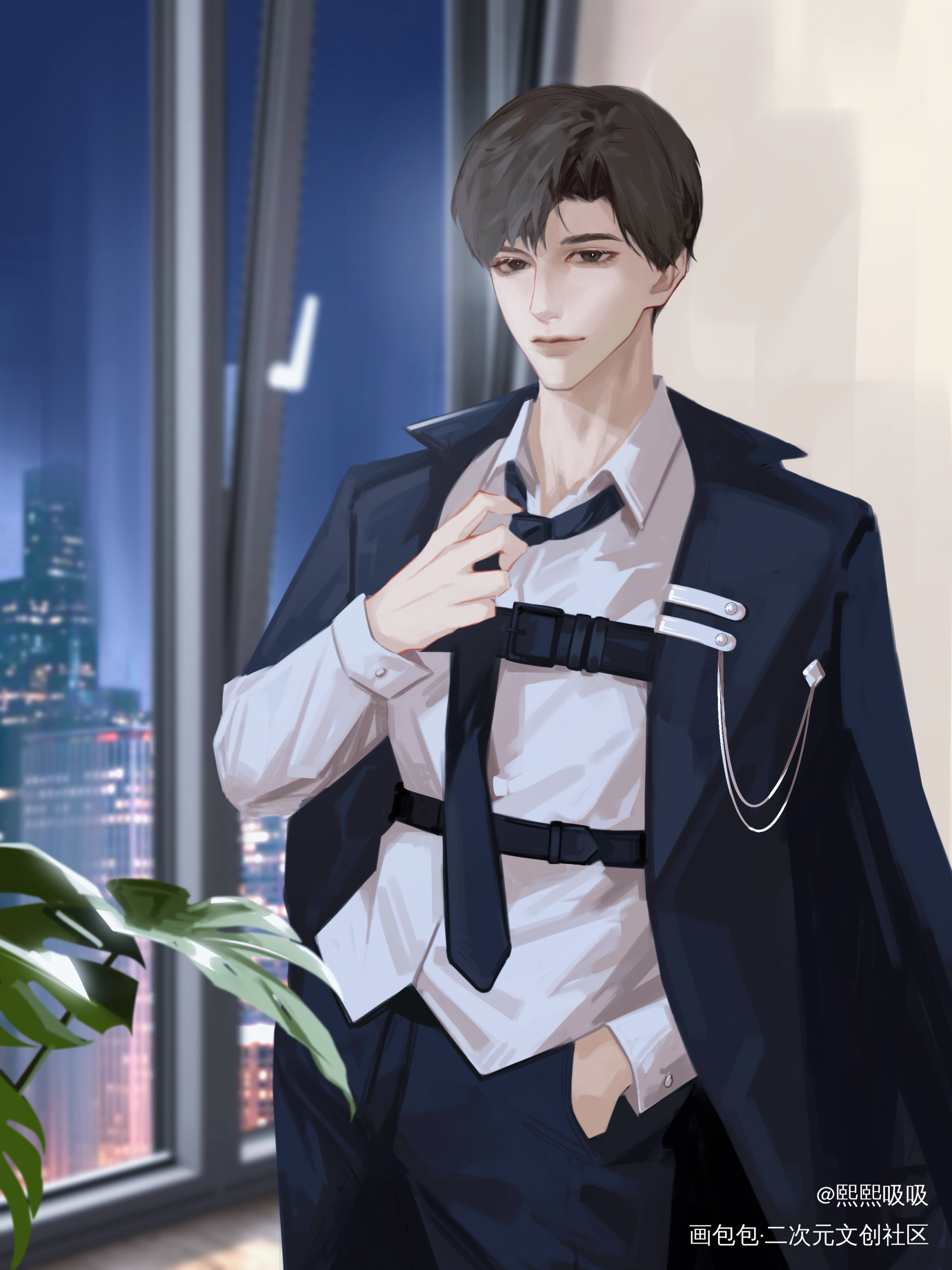 黎朔_谁把谁当真188男团妹叔黎朔绘画作品