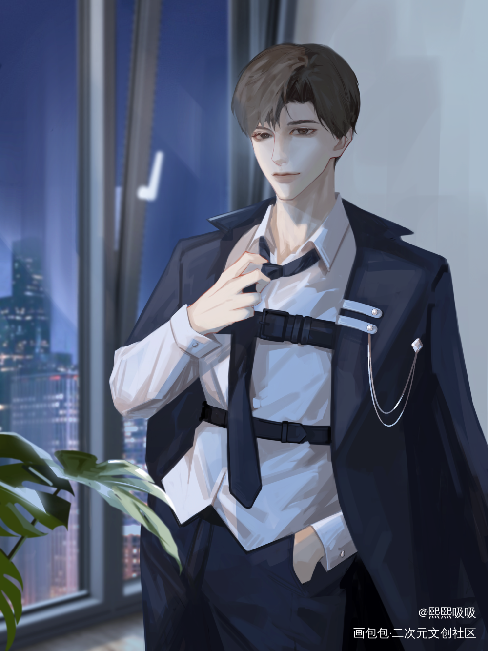 黎朔_谁把谁当真188男团妹叔黎朔绘画作品