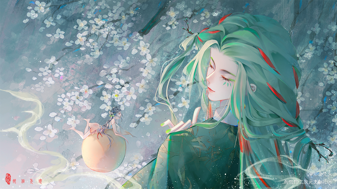 Oc_古风平涂插画古风插画约稿oc绘画作品