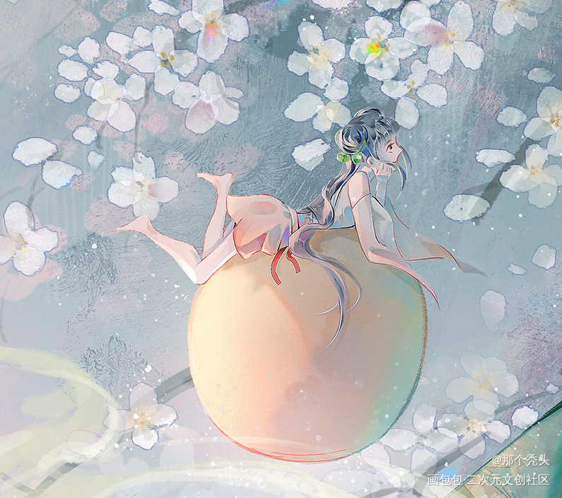 Oc_古风平涂插画古风插画约稿oc绘画作品