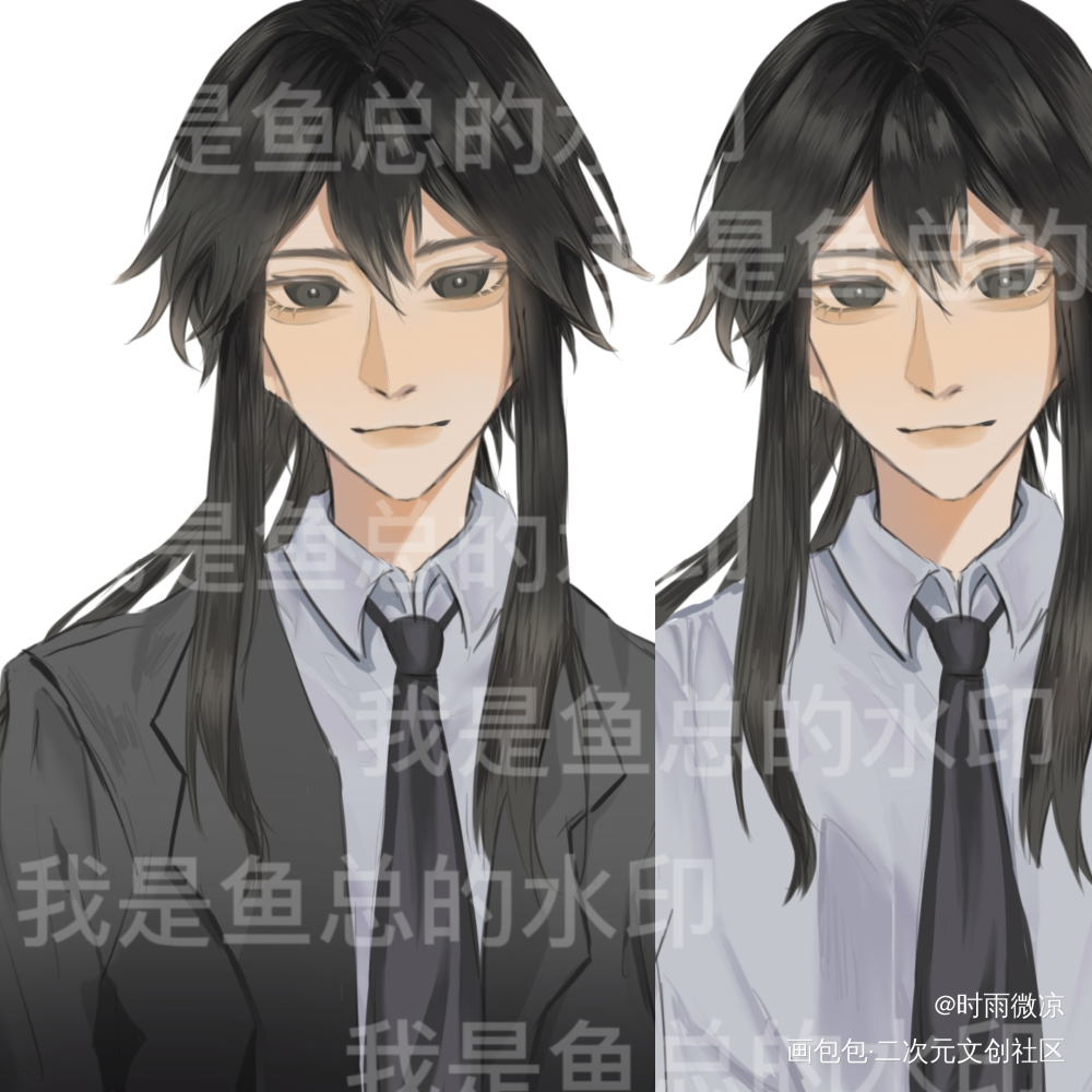 白柳白六_我在惊悚游戏里封神白柳白六绘画作品
