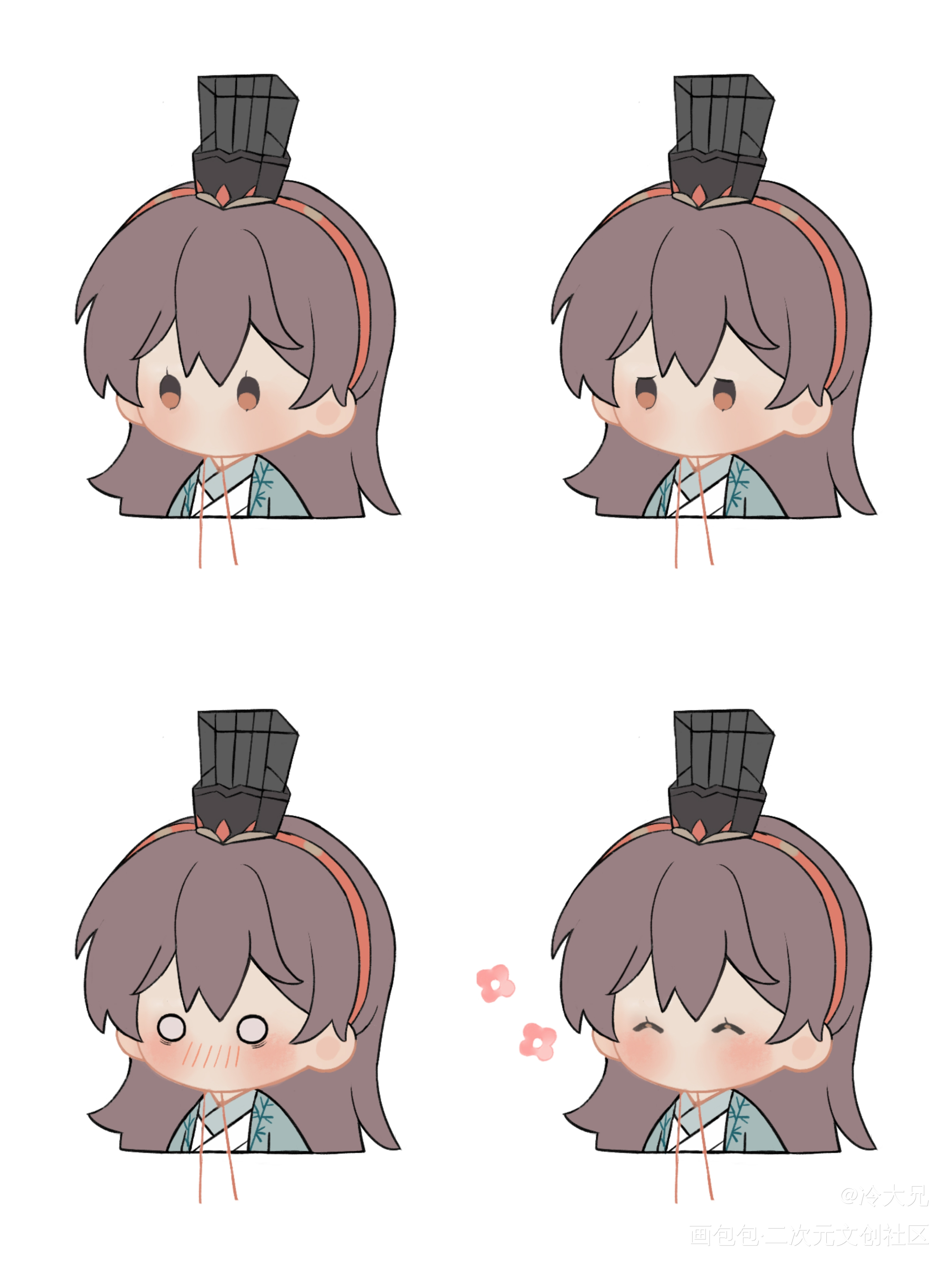 袁基小表情_代号鸢板绘涂平涂我要上首推同人绘画作品