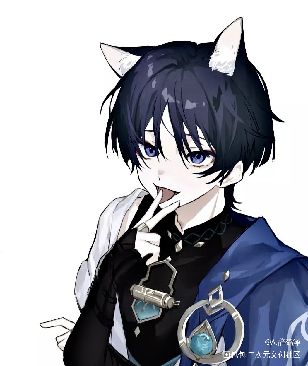 散兵猫猫_原神散兵绘画作品
