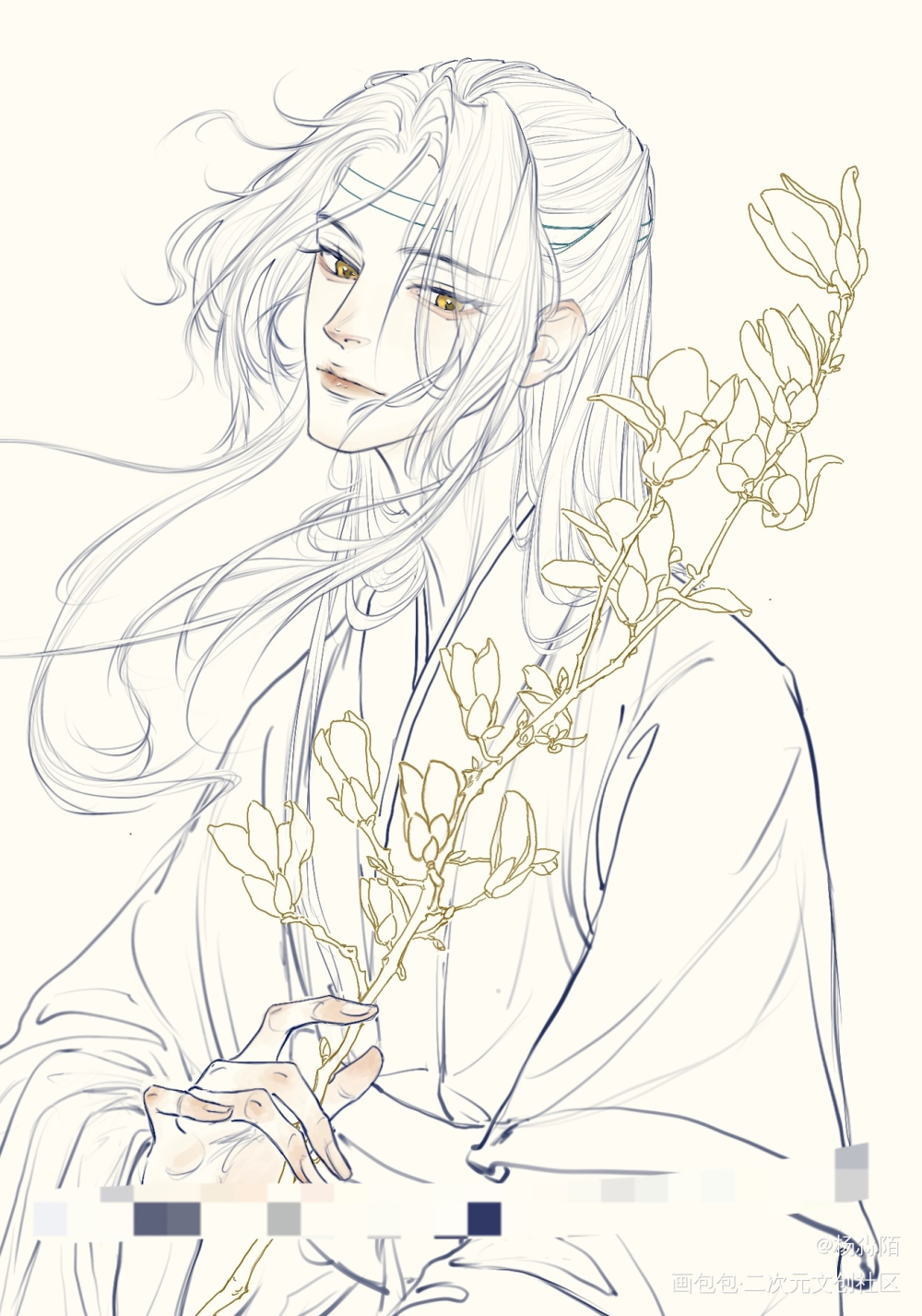 是忘机_魔道祖师绘画作品
