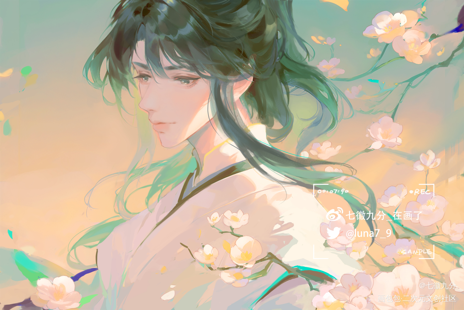 与君初见时_二哈和他的白猫师尊燃晚墨燃2023生贺活动我要上首推绘画作品