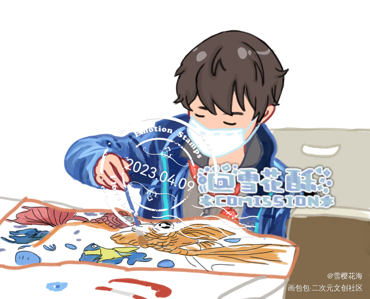 临摹打卡_摸鱼页临摹绘画作品