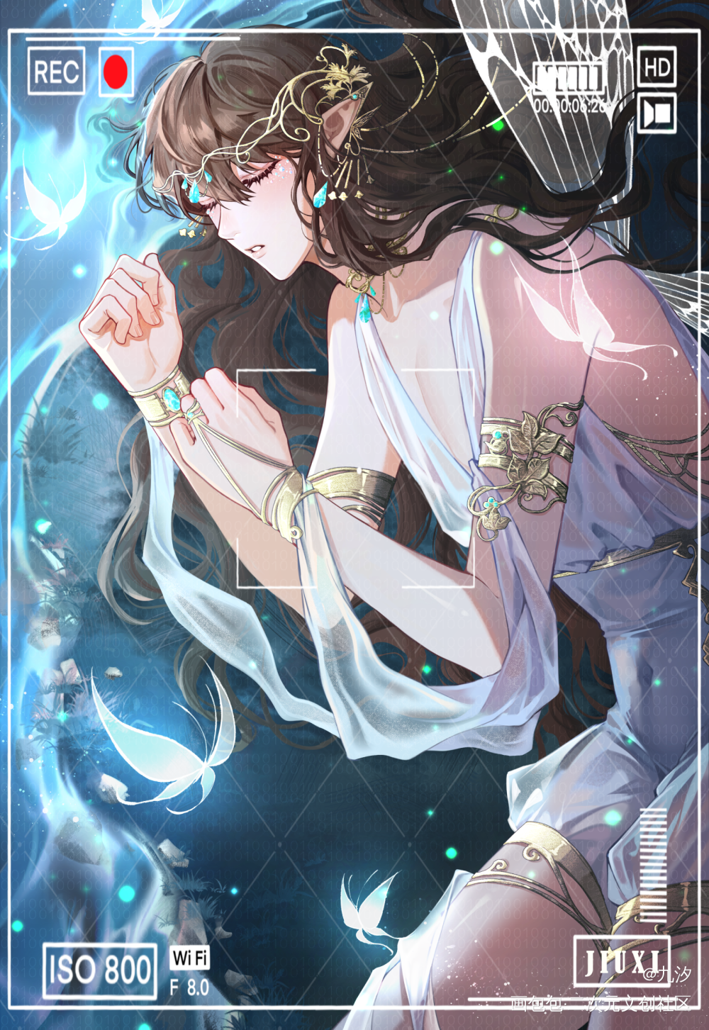 群秀『萤惑照梦』_娘娘腔188男团群秀李程秀邵群绘画作品